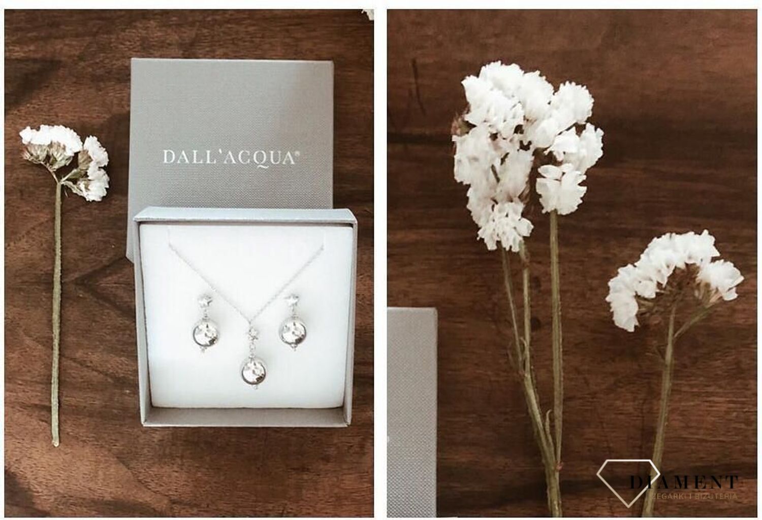 Naszyjnik srebrny kulka z gwiazdką Dall'Acqua C RM 21193 058.jpg